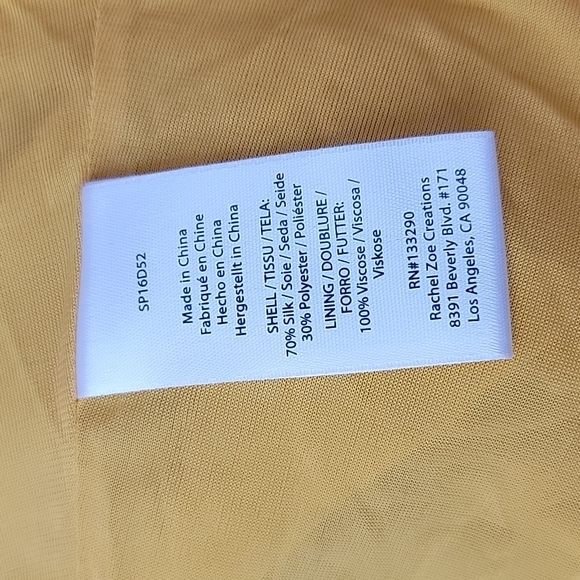 RACHEL ZOE Silk PLEATED DRESS/ S. - Picture 6 of 10